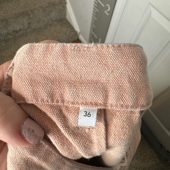 OVADIA AND SONS Mens Pink Carpenter Pants Size 36 Double Enforced‎ Knees Raw Hem - Picture 4 of 8